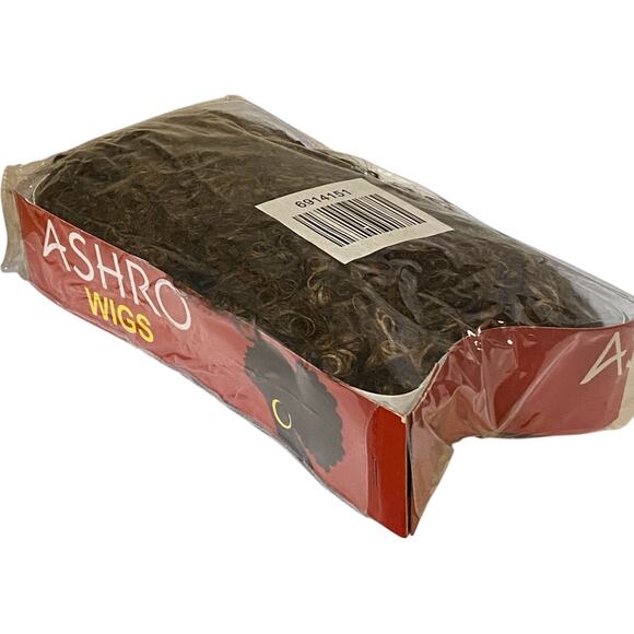 100% Human Hair Wig Kinky Curly Katrina Brown Frost for Women Average Size NWT - Picture 8 of 10